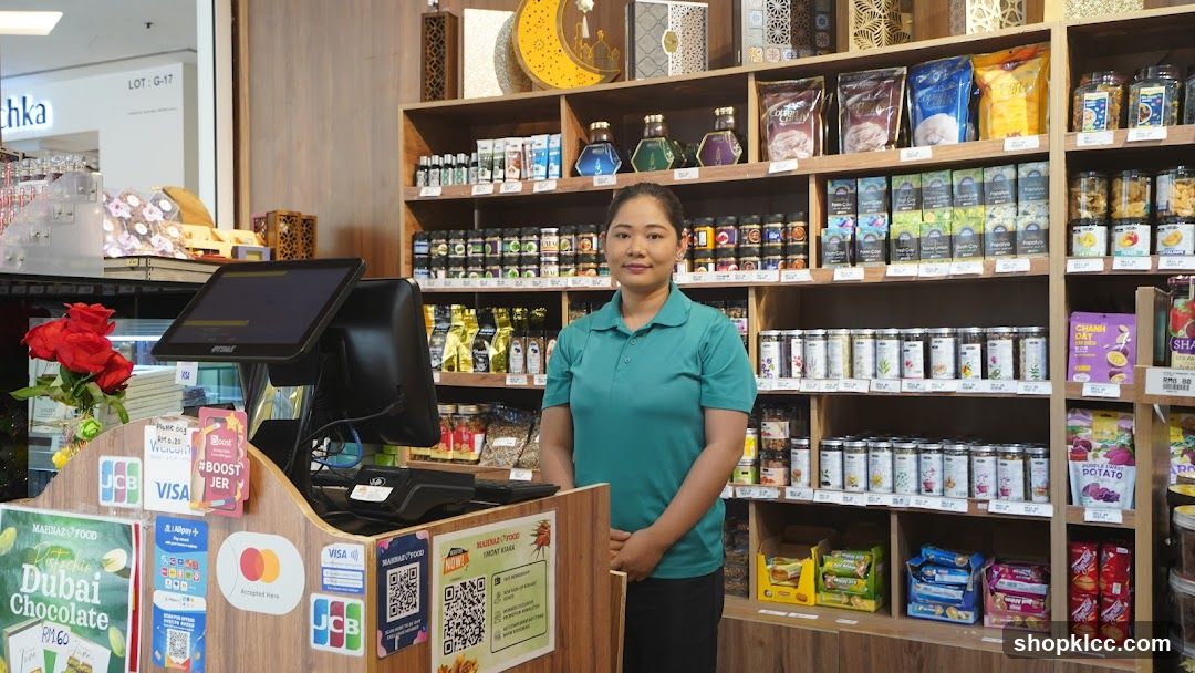 Store Interior with Staff and Products