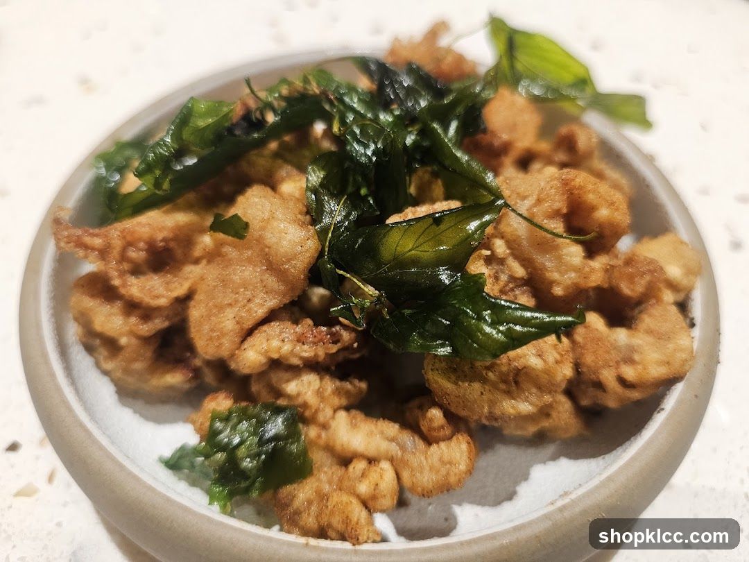 Fried Calamari with Basil