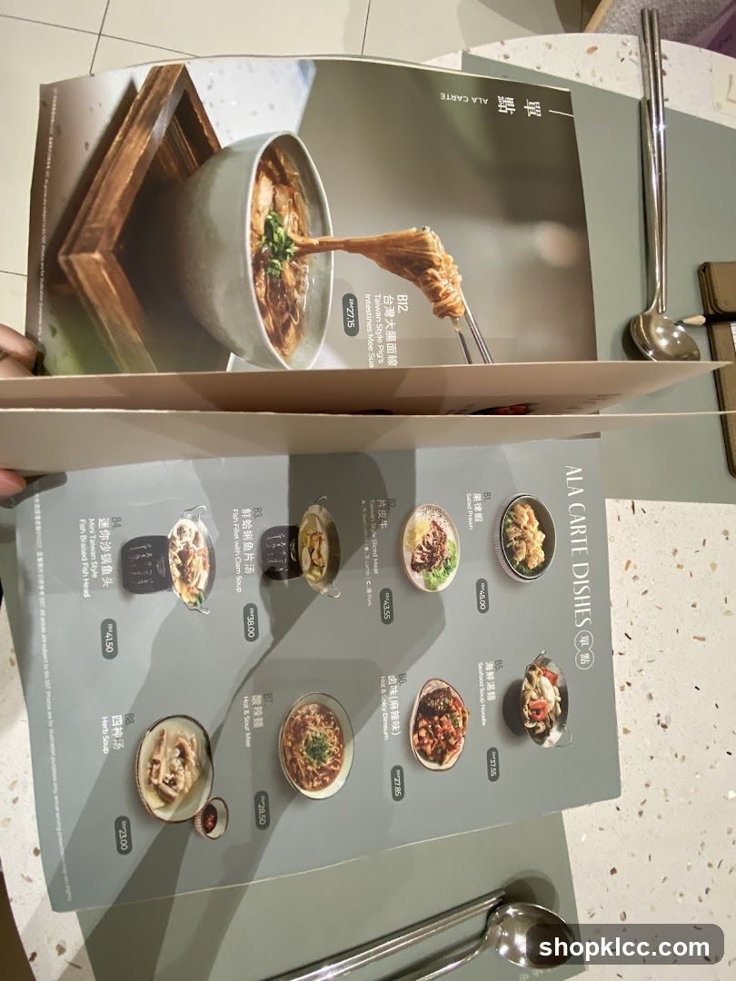 ALA CARTE DISHES