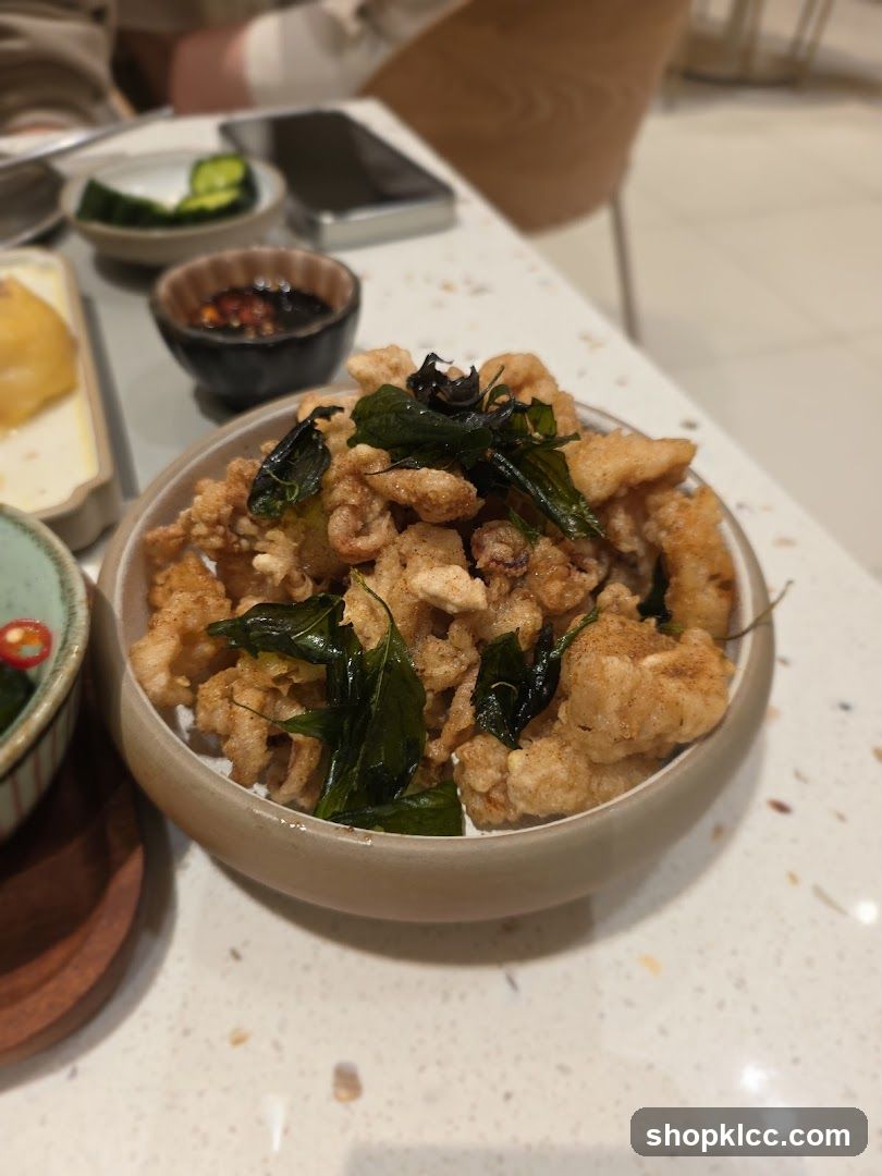 Crispy Fried Calamari with Basil
