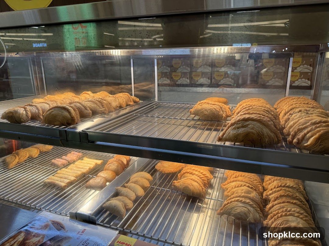 Pastries in a Display Case