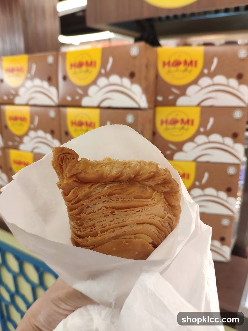 Pastry in a paper wrapper