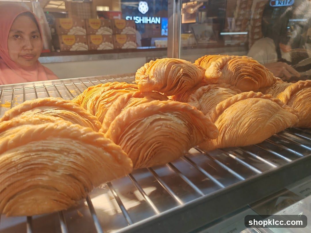 Pastries in a Display Case