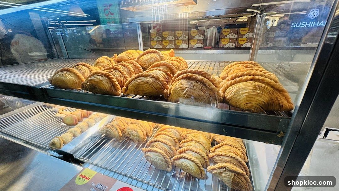 Pastries in a Display Case