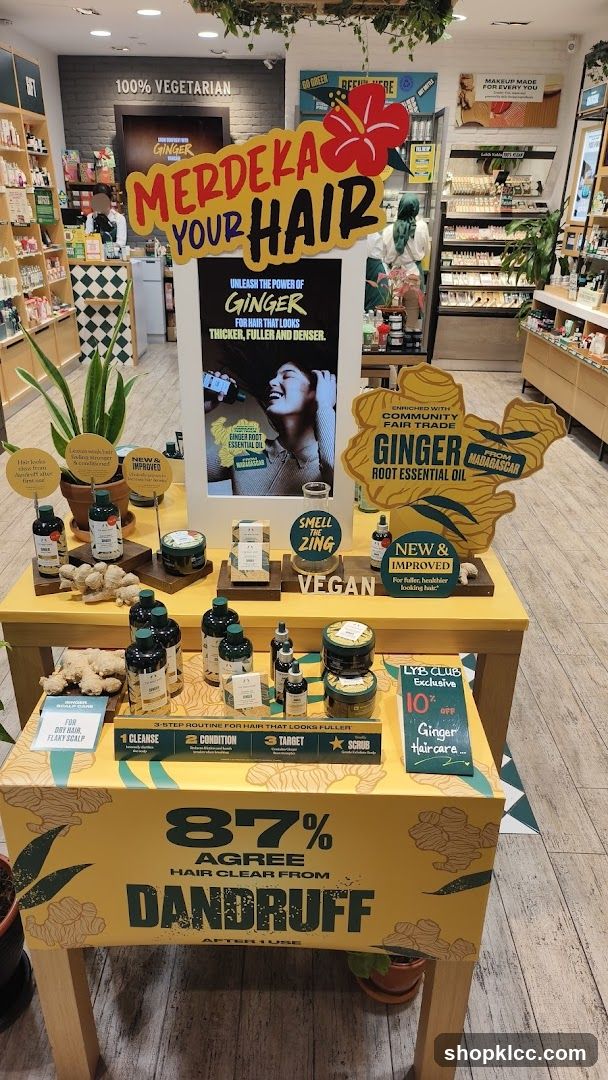 Ginger Haircare Display