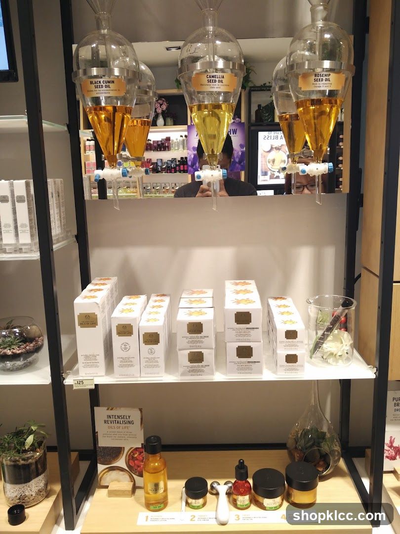 The Body Shop Oils of Life Display