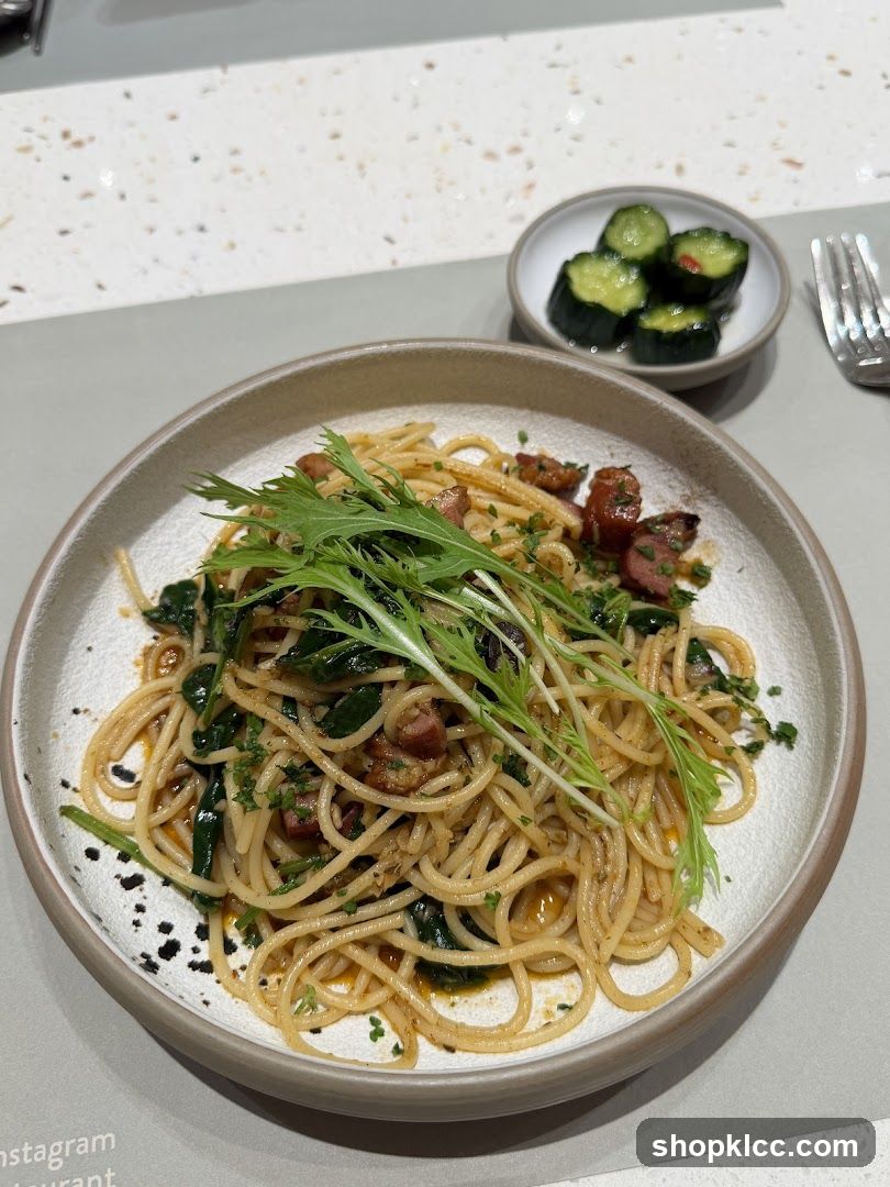 Spaghetti with Greens and Sausage
