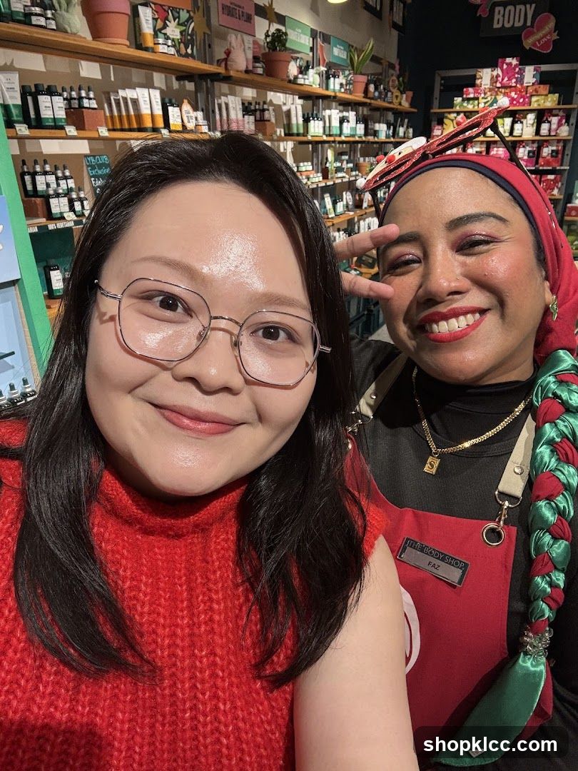 Two Women Posing in a Store