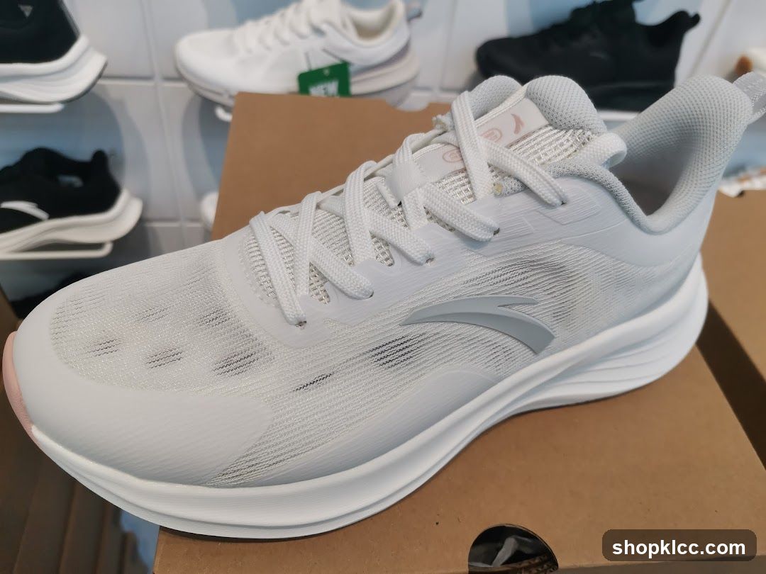 White Running Shoe