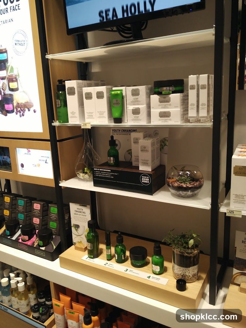 Skincare Products Display