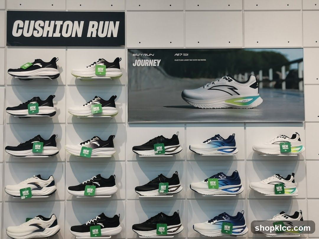 Running Shoes Display