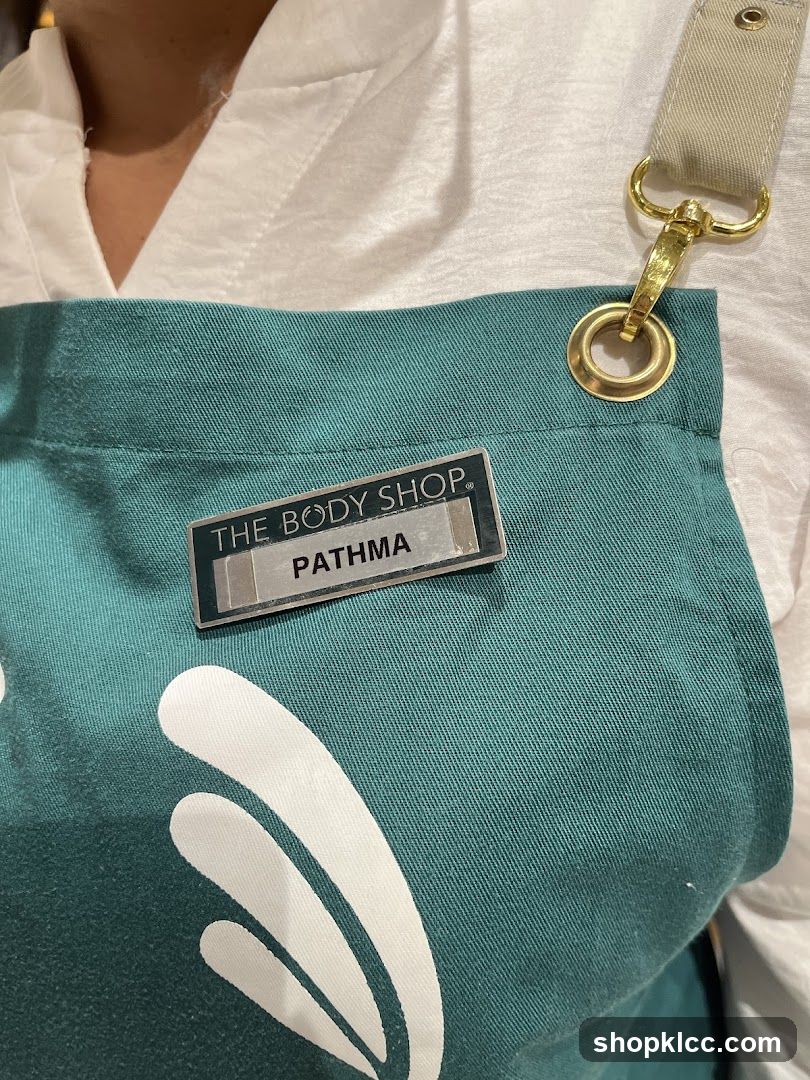 The Body Shop Name Tag