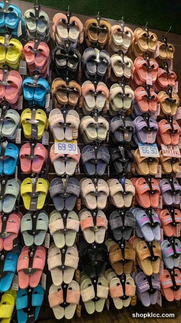 Display of Slippers