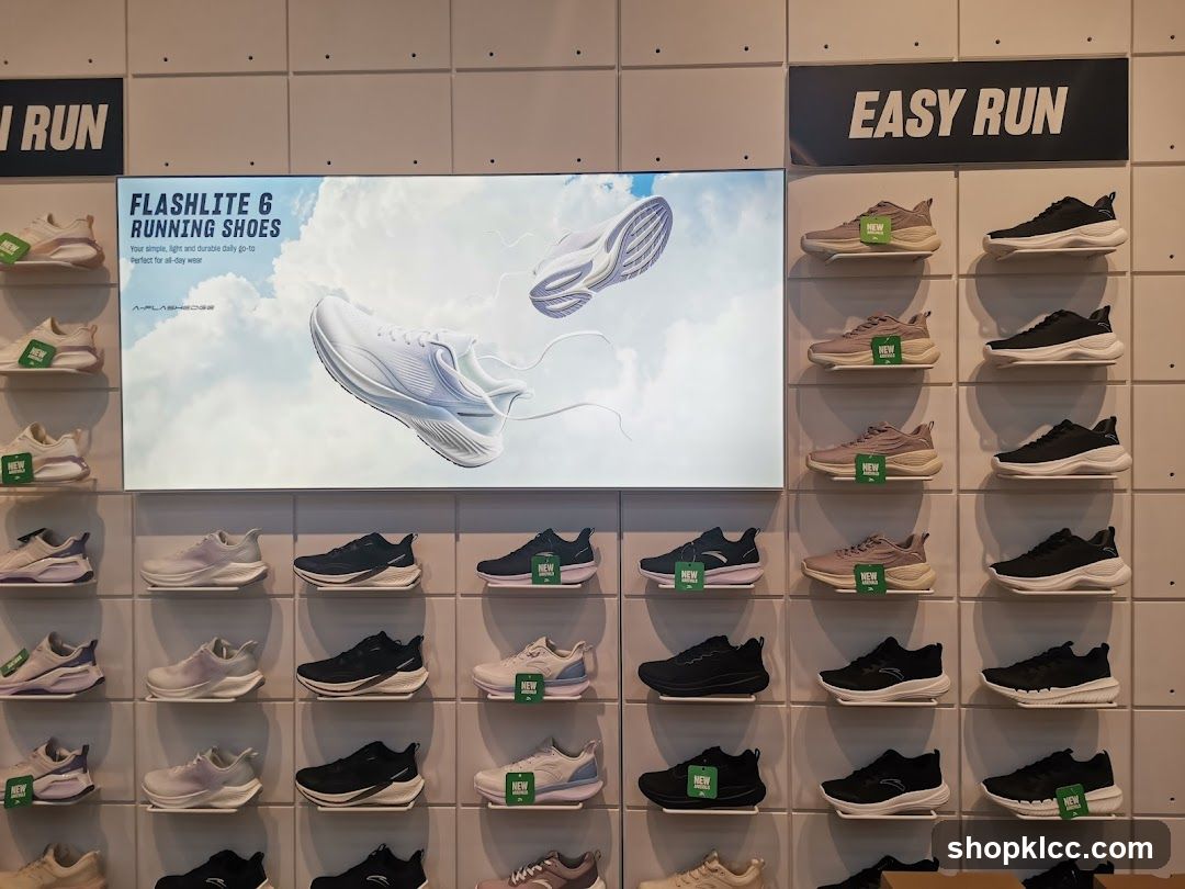 Running Shoes Display