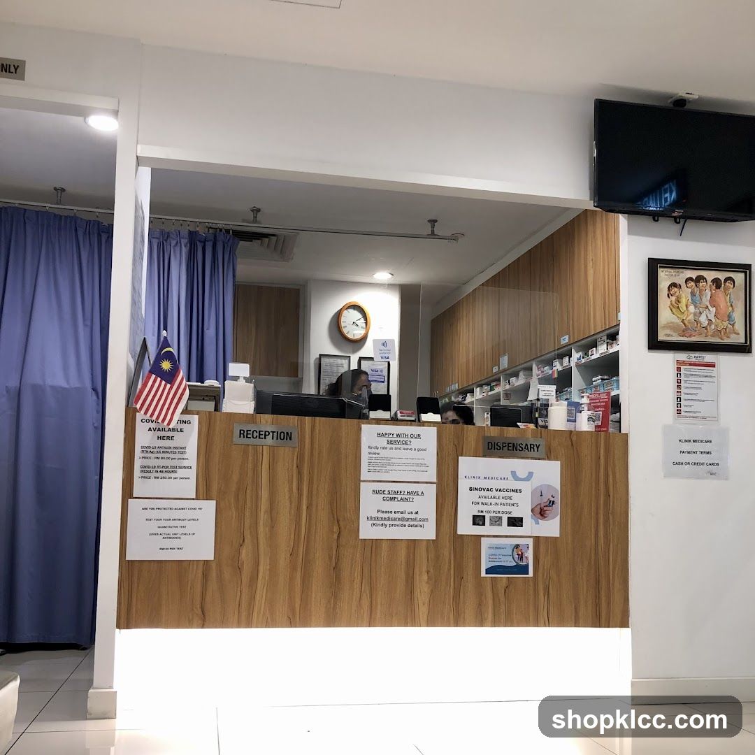 Clinic Reception and Dispensary Area