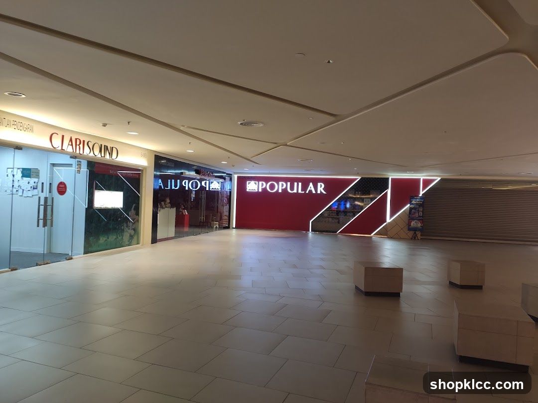 Mall Interior with Storefronts