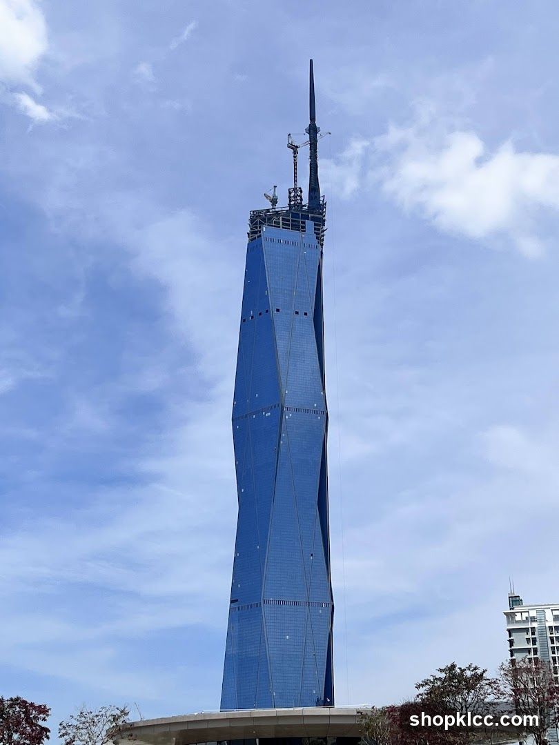 Blue Skyscraper Under Construction