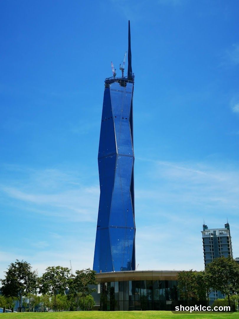 Blue Skyscraper Under Construction