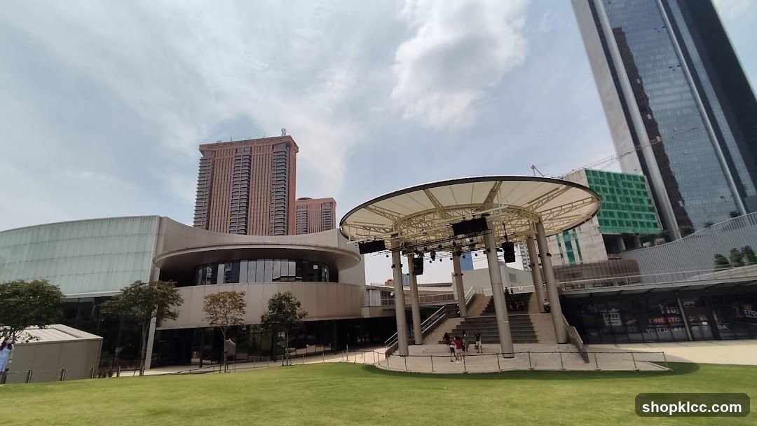 Outdoor Stage Area with Modern Architecture