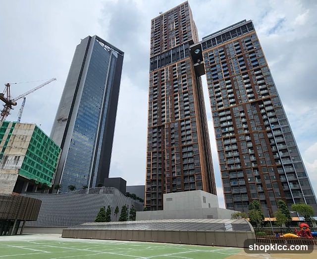 Modern Skyscrapers and Construction Site