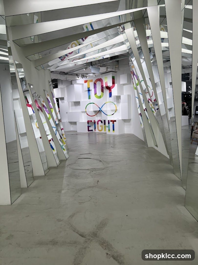 Modern Interior with Colorful Signage