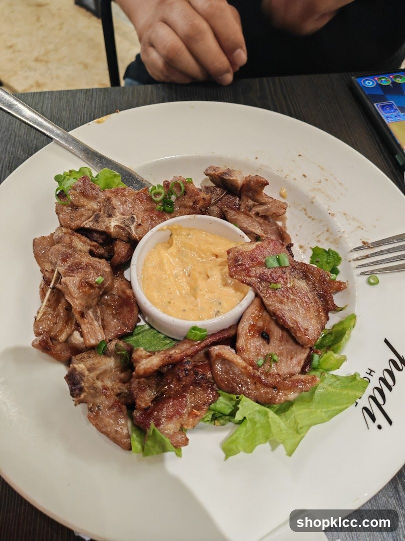 Lamb Chops with Dip