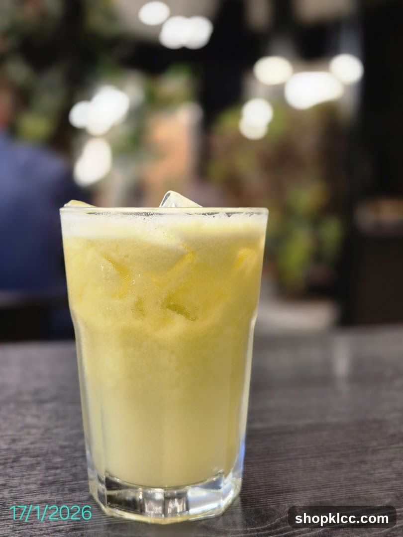 Yellow Drink with Ice