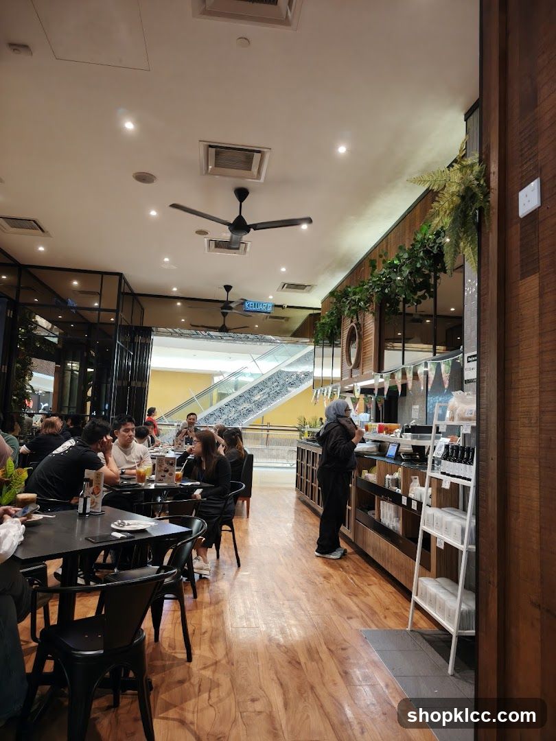 Cafe Interior with Patrons
