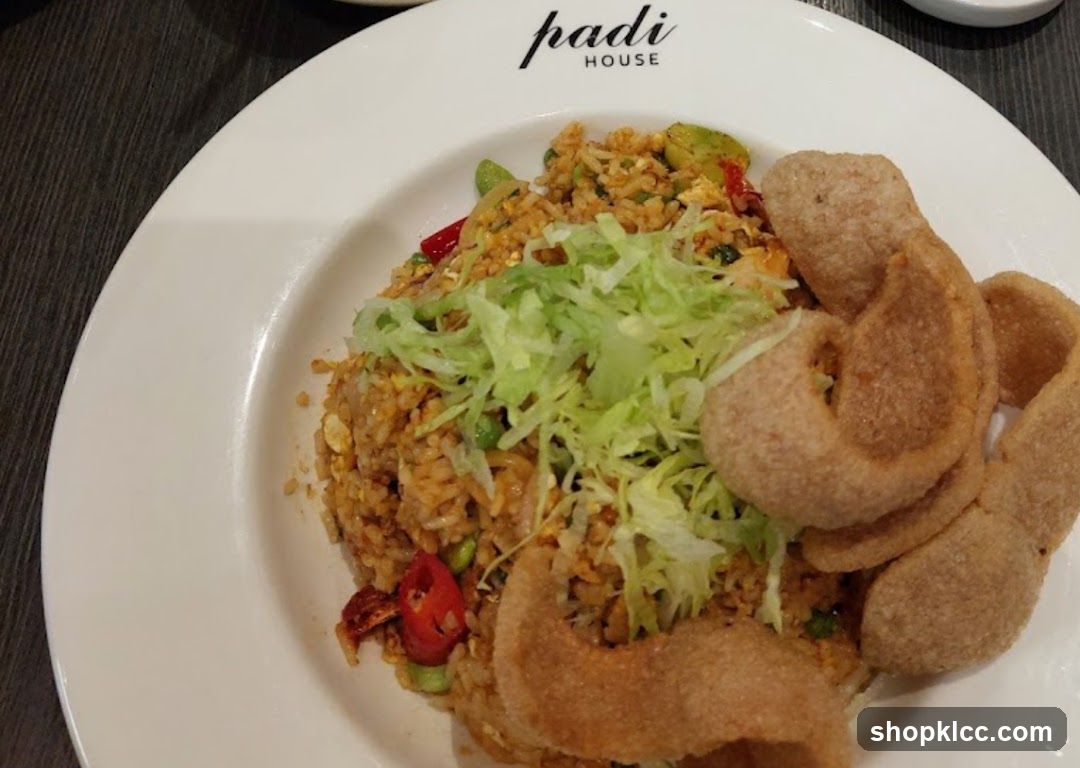 Fried Rice with Prawn Crackers