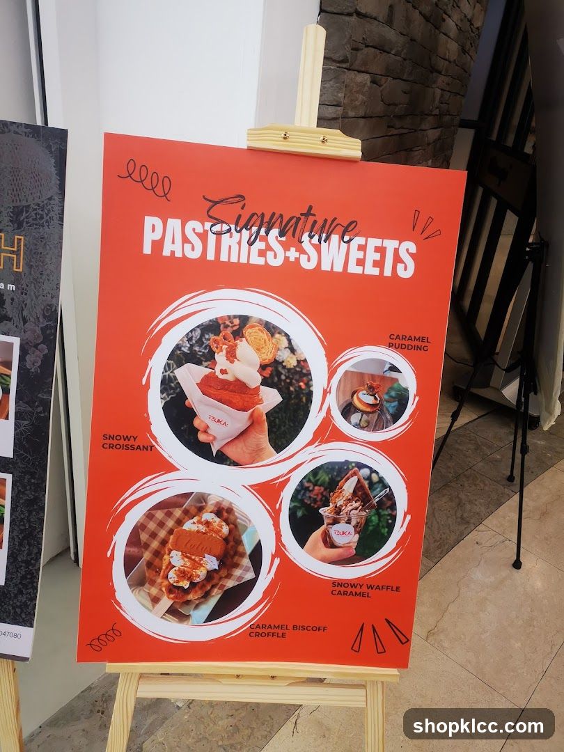 Pastries and Sweets Menu