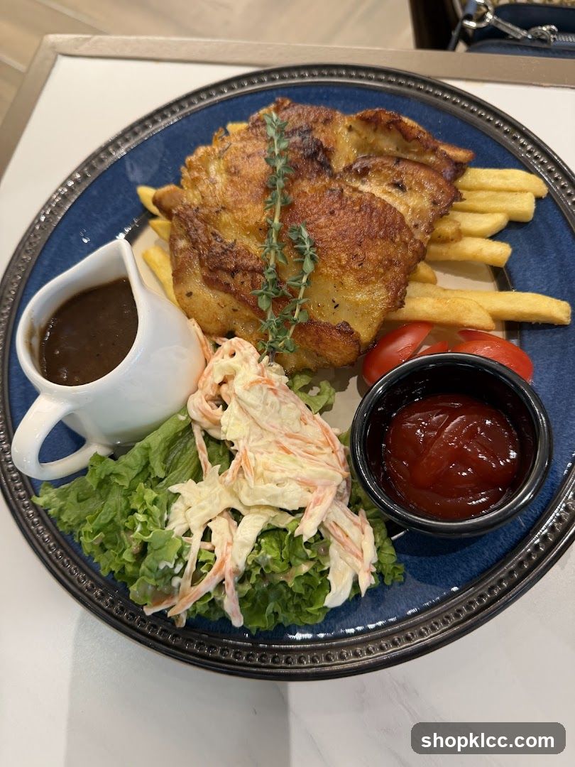 Grilled Chicken with Fries and Salad