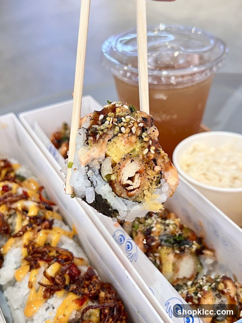 Sushi Roll with Toppings