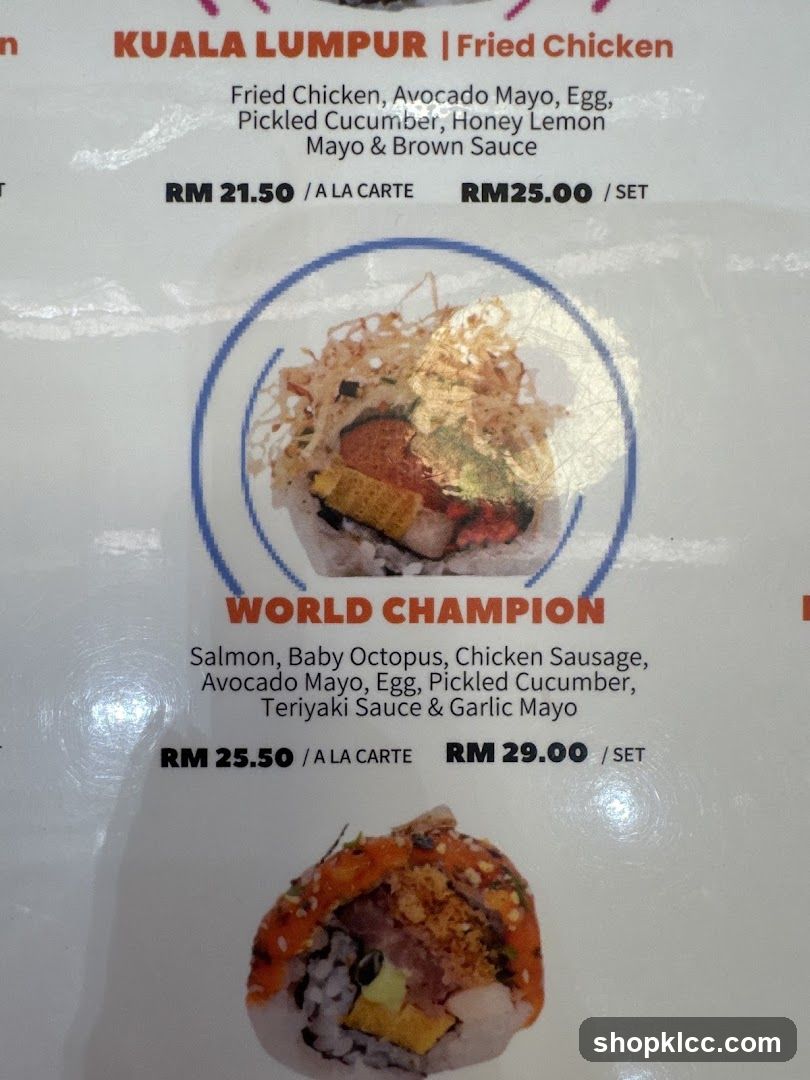 Kuala Lumpur Fried Chicken & World Champion Sushi
