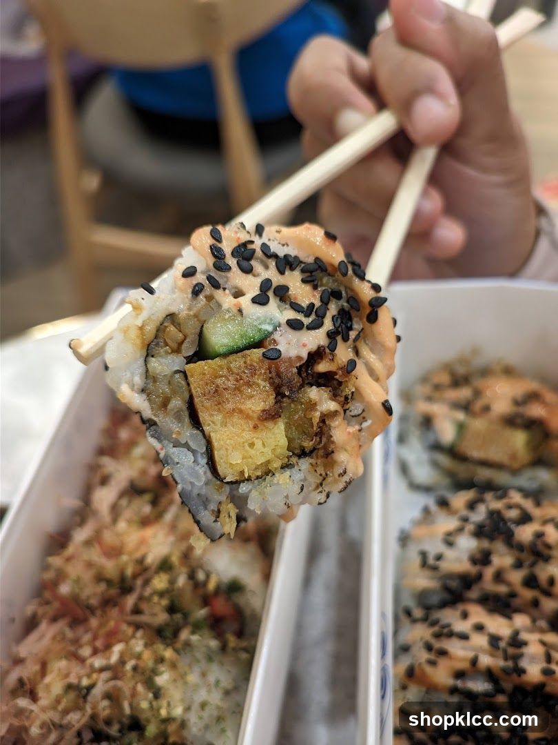 Sushi Roll with Toppings