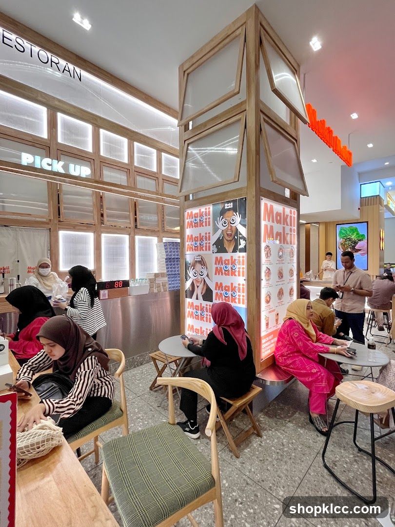 Restaurant Interior with Makii Makii Branding