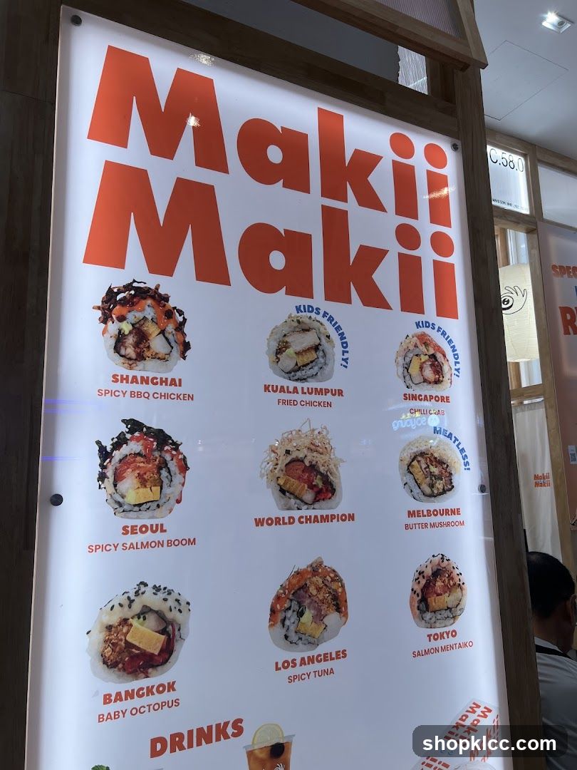 Maki Makii Menu