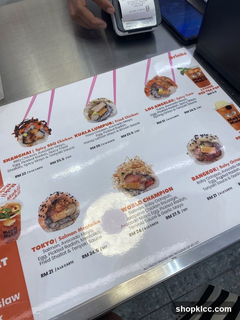 Maki Maki Menu