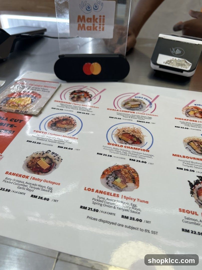 Maki Maki Menu
