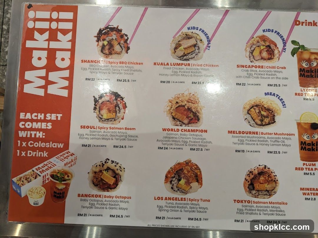 Makii Makii Menu