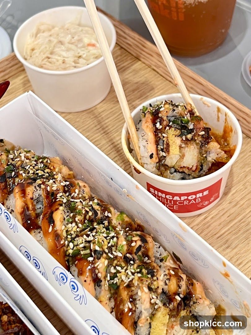 Sushi Rolls and Side Dish