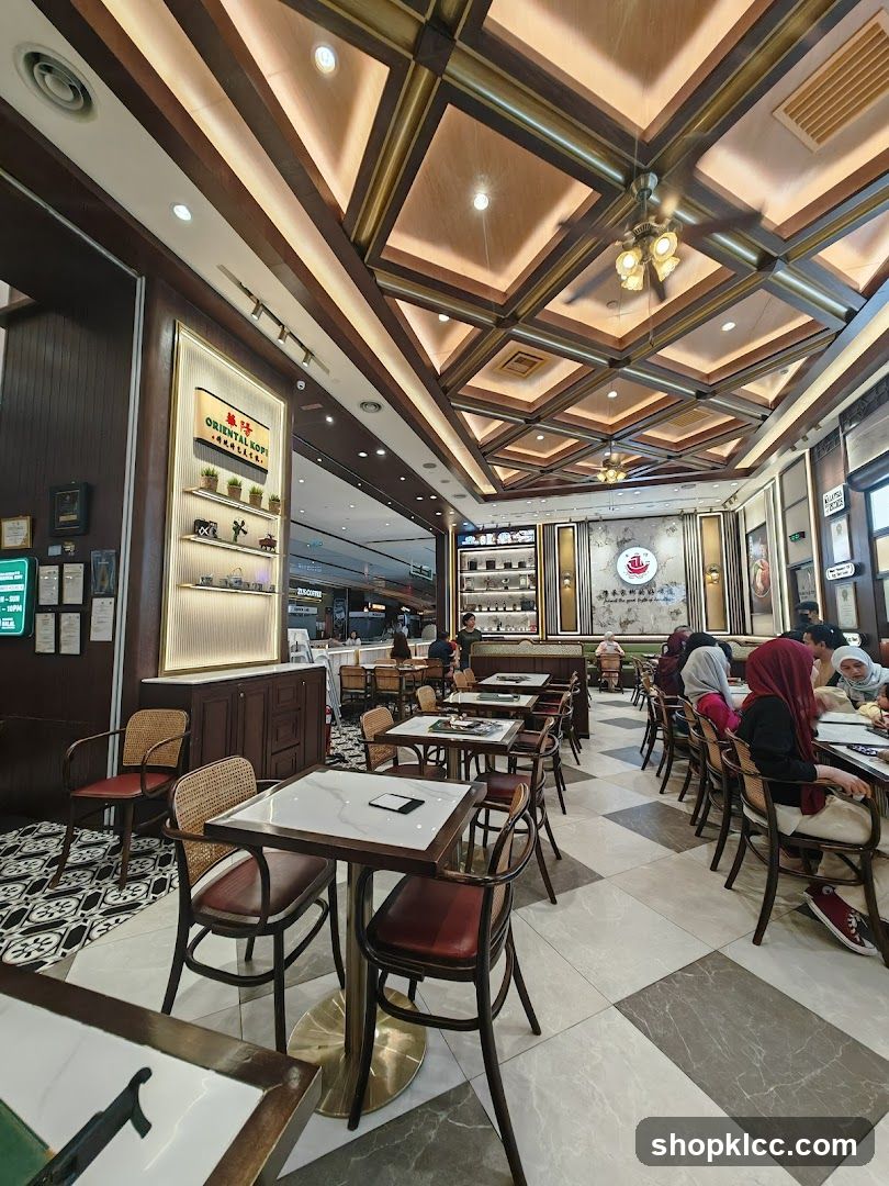 Interior of a cafe