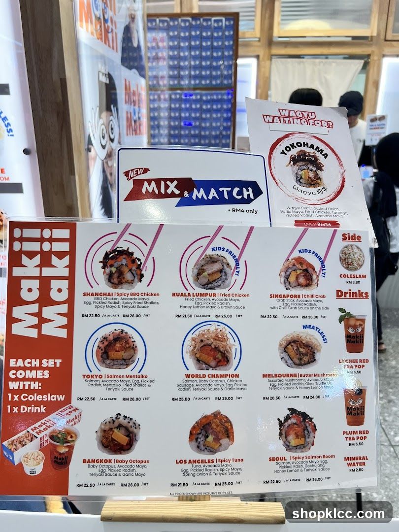 Maki Maki Menu