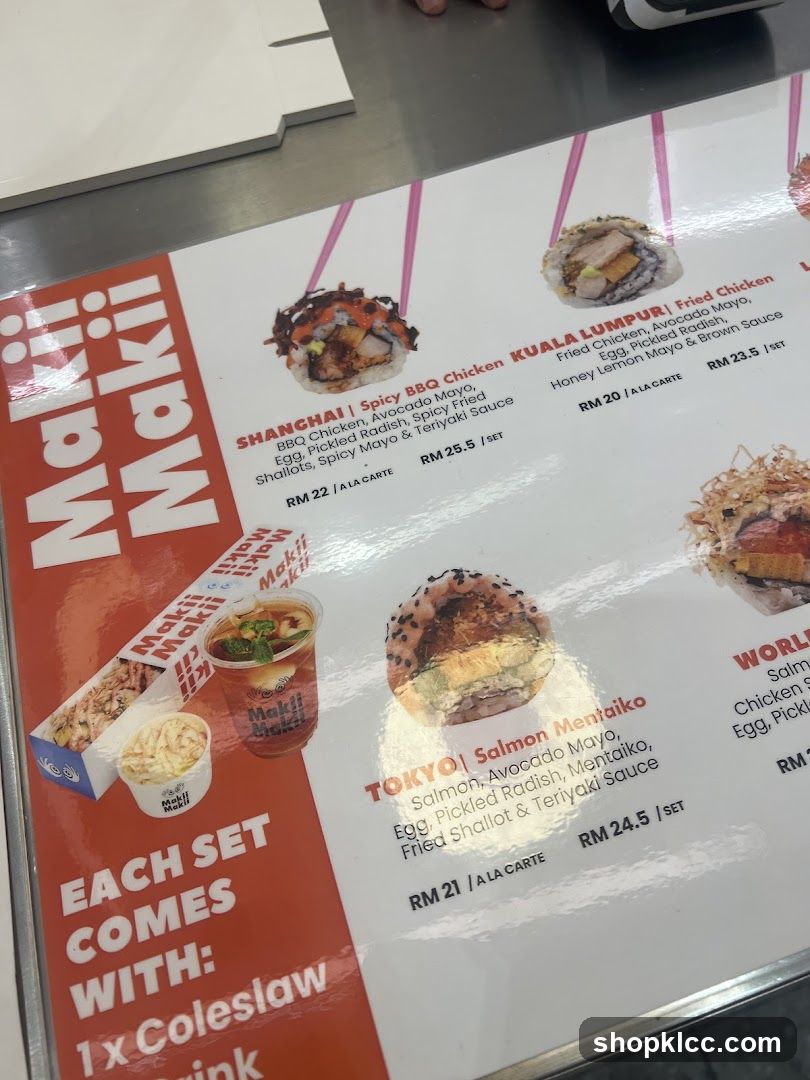 Maki Maki Menu