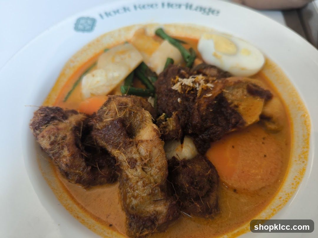 Curry dish with meat and vegetables