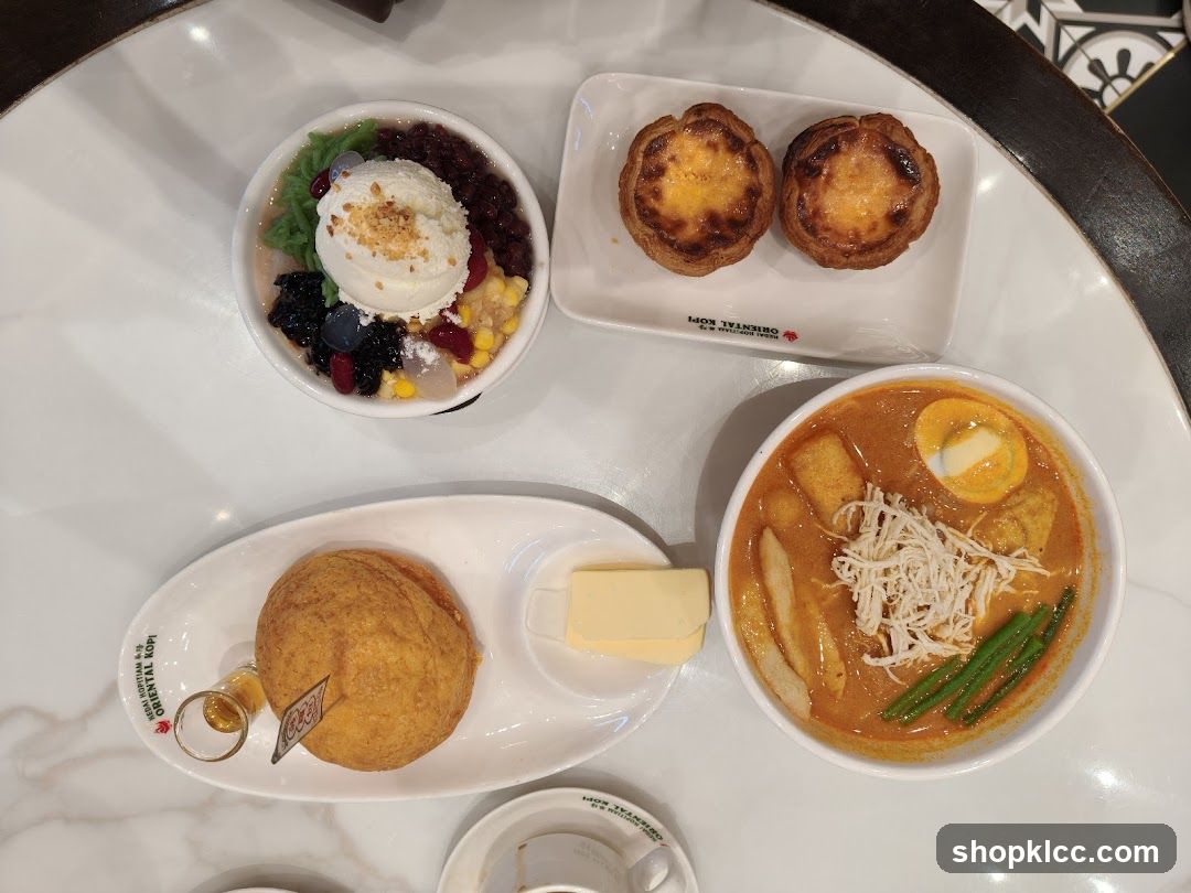 Assortment of Food and Desserts