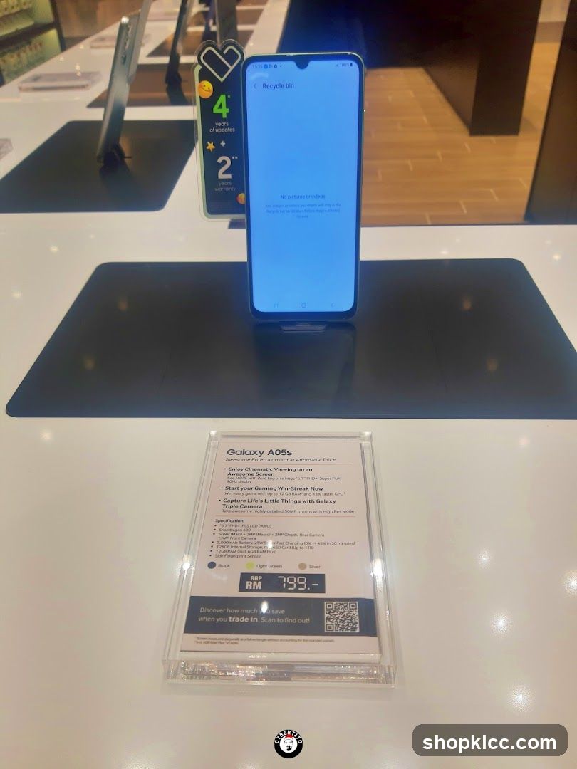 Galaxy A05s Display
