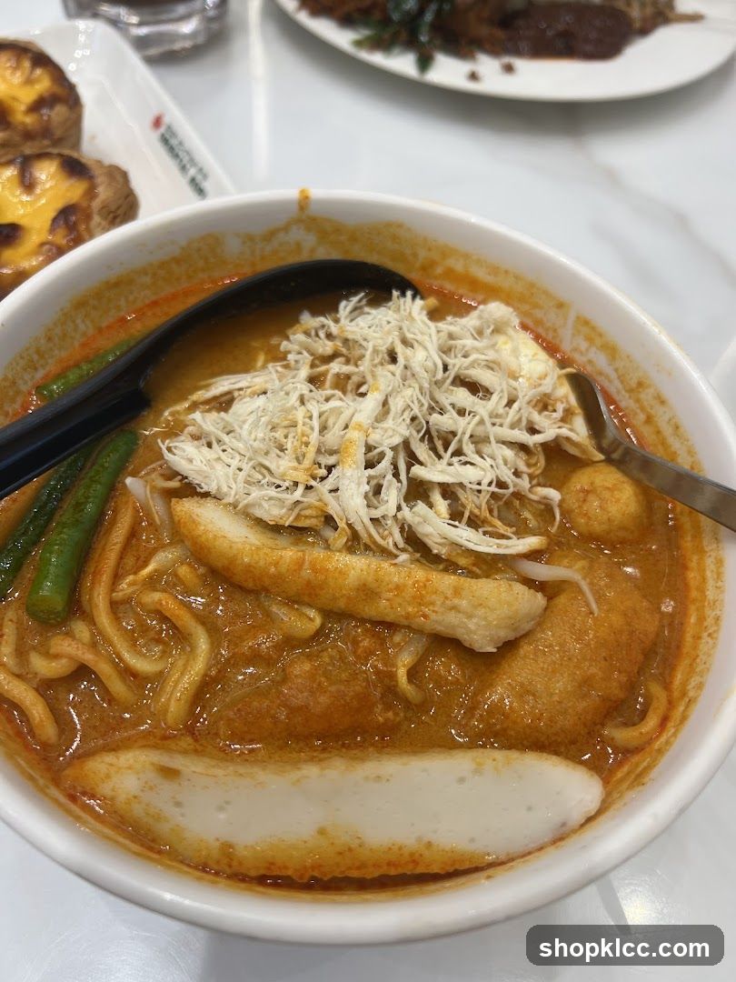 Curry Laksa with Egg Tarts