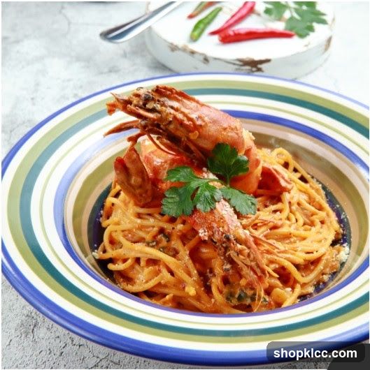 Spaghetti with Prawns
