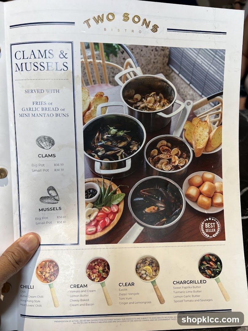 TWO SONS BISTRO CLAMS & MUSSELS
