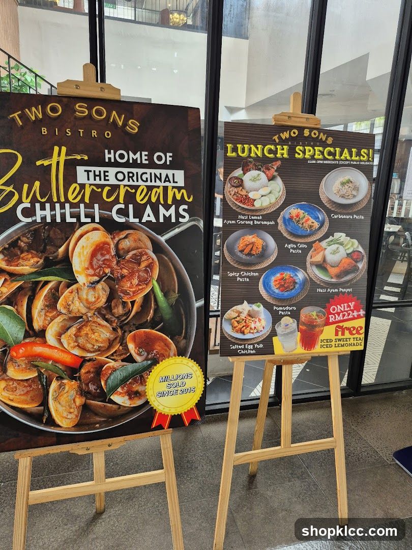Two Sons Bistro Lunch Specials
